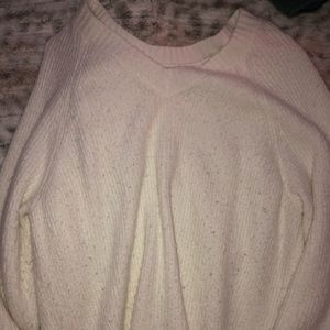 white sweater